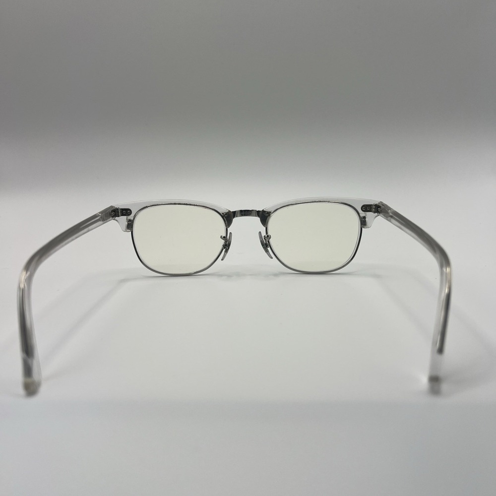 RAY BAN RB 5154 2001 White Transparent Silver Clubmaster Unisex 49 mm Eyeglasses - Picture 5 of 16